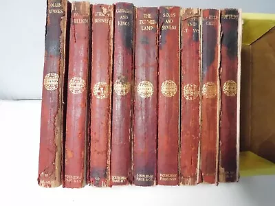 Set Of 9 O Henry Leather Bound Books Doubleday & Page 1920's • $19.95