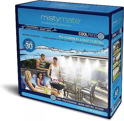 16030 Mistymate Cool Patio Outdoor Misting System 30' 30 Ft Gray • $51.90