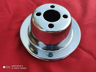 CHROME PLATED Volvo 1800 P1800 S E ES Amazon 122 144 B18 B20 WATER FUN PULLEY • $64.90