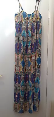 £30 • Buy New Matthew Williamson Butterfly Peacock Pattern Maxi Dress. 12.