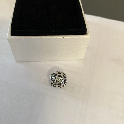 £12.99 • Buy Genuine Pandora Hearts All Over Open Work Charm.