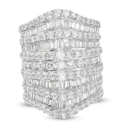 $1000 • Buy 4 Cttw 10k White Gold Ring 7.5