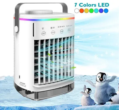 Evaporative Portable Air Conditioner Mini Cooler Fan Humidifier Air Cooling Fan • $33.95