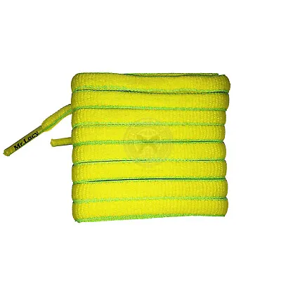 Mr Lacy Slimmies - Yellow & Green Shoelaces (130cm Length | 8mm Width) • £4.99