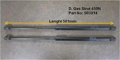 FORD AU BA BF Ute Lid Gas Strut Hard Stabilus 450N Fibreglass Cover 903914  • $70