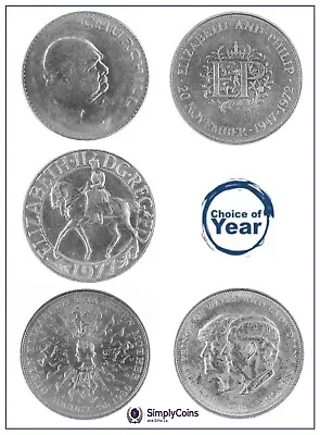 £8.99 • Buy British Crowns Qeii Elizabeth - 1965,1972,1977,1980,1981 - Choice Of Year/date