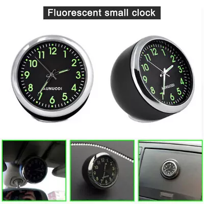 Car Clock Luminous Mini Automobiles Internal Stick-On Digital Watch Quartz Clock • $16.03