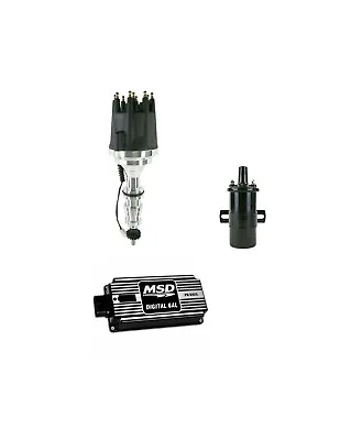 MSD Ignition 6AL Box W/ TSP Pro Billet Distributor & Coil Ford FE 360 390 BK • $571.99