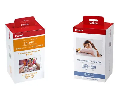 Canon Selphy Photo Paper RP-108/KP-108IN CP1000 CP1200 CP1300 CP1500 - New • £53.58