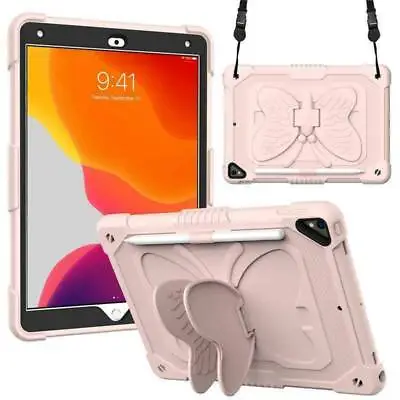 $29.99 • Buy Heavy Duty Case Kids Butterfly Cover For IPad 9/8/7/6/5th Mini Air 2/3/4 Pro 11