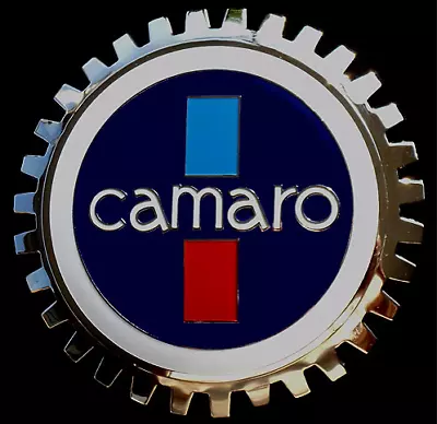 NEW Indoor/Outdoor Vintage Camaro Badge Emblem -Adhesive Backed-Chromed Brass • $29.95