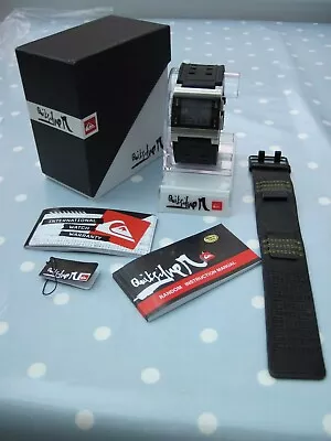 Quiksilver Surf Watch Random  With Box  Tags instructions And New Animal Strap • £80