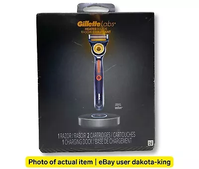 Gillette Labs Heated Razor Starter Kit 1 Handle 2 Blades 1 Charging Dock SEALED • $84.99