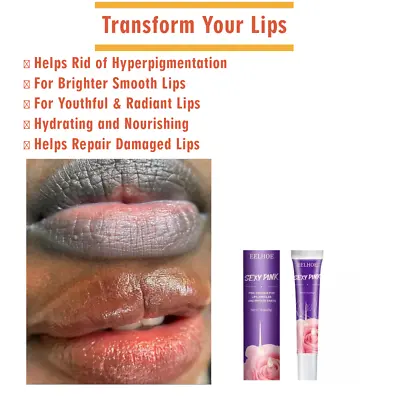 Pink Lip Lightening Bleaching Cream Effective Treatment Remove Dark Smoker Balm • £6.99