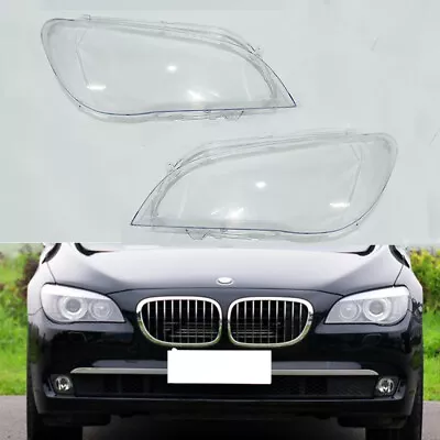 Pair Left & Right For BMW 7-Series F01 F02 2009-2015 Headlight Lens Cover Shell • $39.92