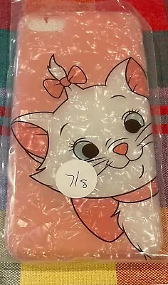 NEW Iphone 7/8 Pink Soft Shiny Case/Cover - Marie Cat Aristocats • £6.16