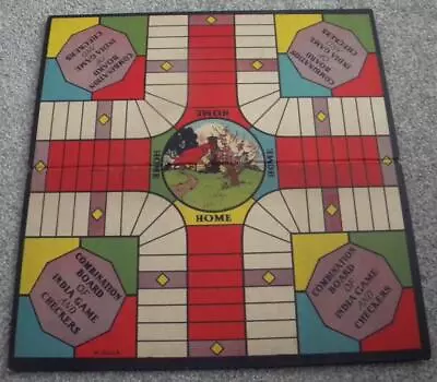 Vintage Combination Board Of India Game And Checkers • $5