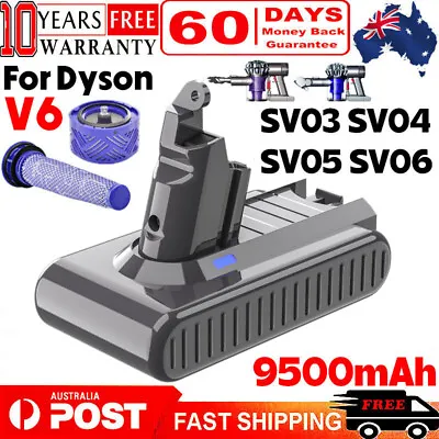 For Dyson V6 Animal Replacement Battery SV03 SV04 SV06 SV09 Absolute / Filters • $36.99
