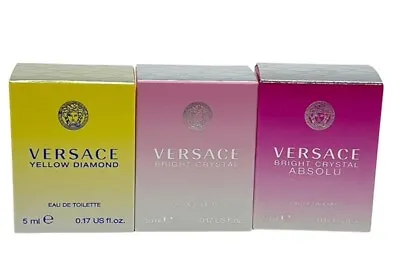 Versace Miniature Variety Trio Collection Perfume Gift Set For Women • $33.69