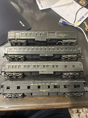 4- Athearn HO Santa Fe 1827 Baggage Pullman Santa Fe 3374 & 1517 Observation • $49.95