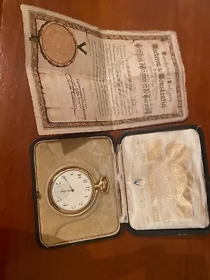 $6500 • Buy Vacheron E Constantin Chronometre Royal 22lines 57mm Gold 18k With DOC And BOX