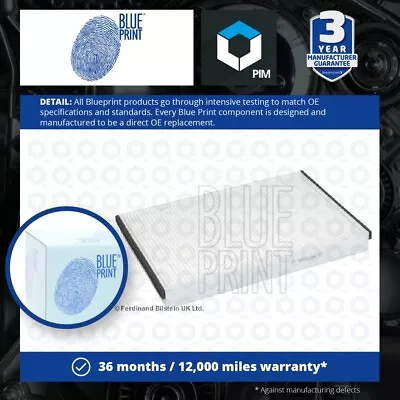 Pollen / Cabin Filter Fits VAUXHALL ASTRAVAN G 1.4 1.6 98 To 05 Blue Print New • £8.98