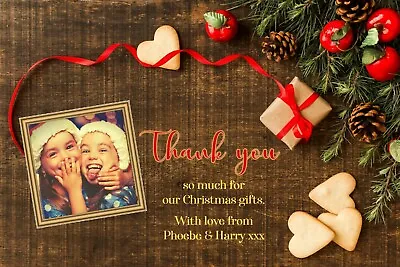 £4.99 • Buy  Personalised Christmas Thank You Cards  X 10