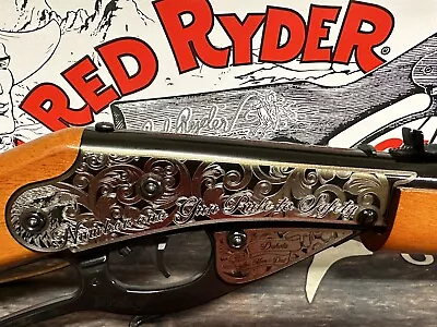 Personalized Daisy 1938 Red Ryder BB Air Rifle- Laser Engraved Scrolls & Names • $149