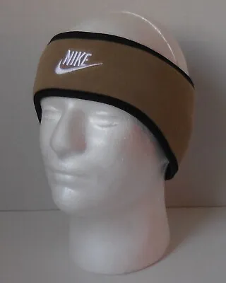 Nike Running Club Fleece Headband 2.0 Men Khaki/Black/White • $17.05