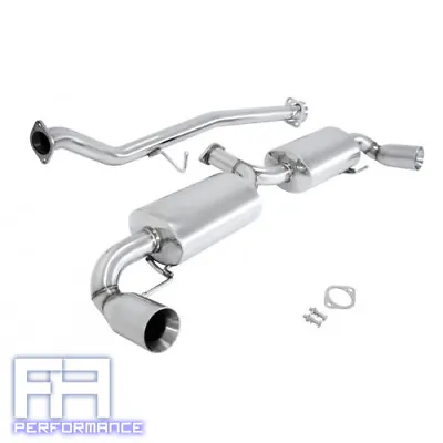Manzo 3.5  Dual Stainless Tips Catback Exhaust For Mazda RX8 RX-8 SE3P 04-09 • $359.99