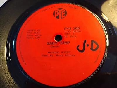 Mungo Jerry - Rare - Baby Jump - South Africa - Pye - Pys 260 - Year 1971 • £0.99