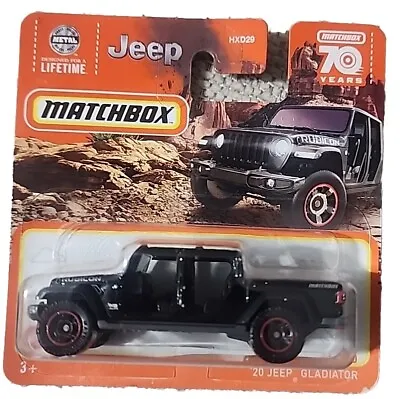 Matchbox '20 Jeep Gladiator On Short Card Black • $8.06