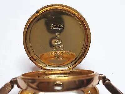 Vintage Rolex 15ct Gold Diamond-set Watch Case & Band Circa 1919 (no Movement) • $1290