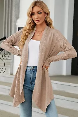 Elegant Open Front Long Sleeve Cardigan • £28.91