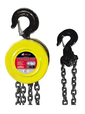 2 Ton (4000 Lbs) Cap. Manual 10ft Hand Lift Steel Chain Block Hoist W/ 2 Hooks • $78