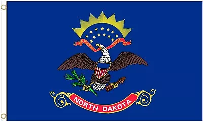 North Dakota United States Of America USA Polyester Flag • £6