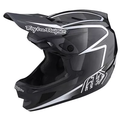 Troy Lee Designs D4 Carbon Full Face Helmet MIPS Lines Black/Gray Size XS New • $449