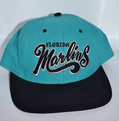 Florida Marlins 90s Snapback Hat MLB Nutmeg American Needle Disney Price Tag • $26