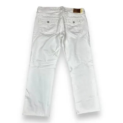 True Religion Ricky Relaxed Straight White Flap Pocket Men’s Jeans Size 34x28 • $34.50