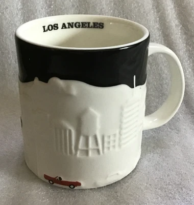 $9 • Buy 2012 STARBUCKS Collector Series Skyline LOS ANGELES California Mug Cup 16 Oz