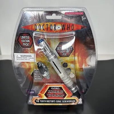 Doctor Who 10th Doctor Sonic Screwdriver W UV Light & Pen - Brand NEW Sealed • $79.99