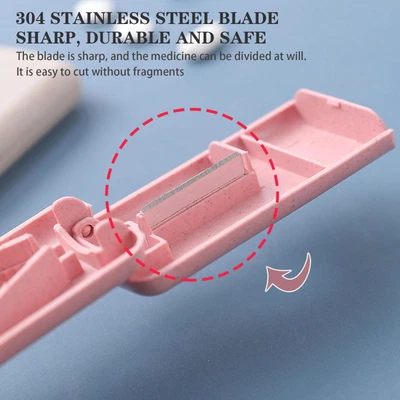 $3.11 • Buy Pill Cutter Divider Tablet Cutter Splitter Pill Case G5A2 Storage BoxHolder K7W5