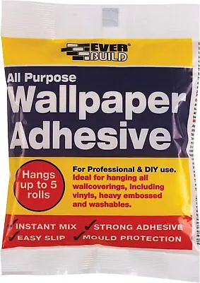 Everbuild All Purpose Wallpaper Paste Adhesive Hangs Up To 5 Rolls • £5.63