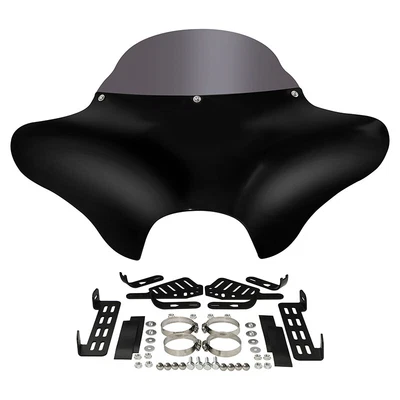$198.80 • Buy Batwing Fairing Windshield Fit For Harley Road King Yamaha V Star 650 1100 Black