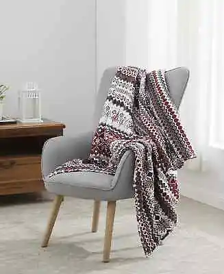 Martha Stewart Collection Cozy Quilted 50  X 60 Throw $130 • $39