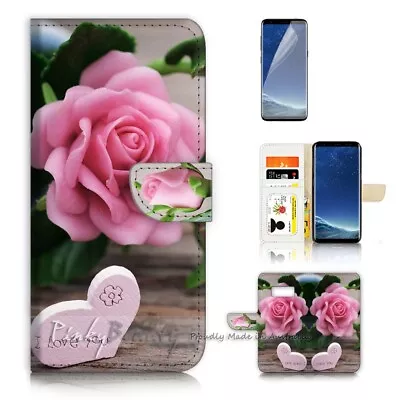 ( For Samsung S8 Plus / S8+ ) Case Cover P21762 Flower Love Heart • $12.99