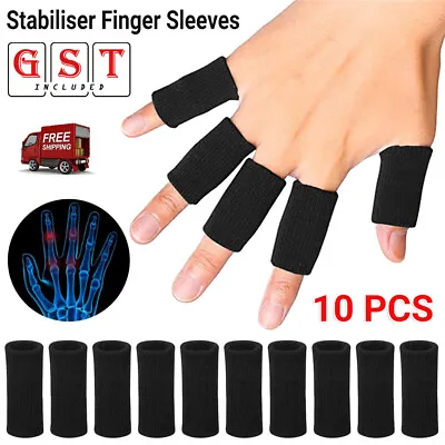 $5.89 • Buy 10x Finger Splint Stabiliser Finger Sleeves Thumb Support Protector Finger Brace