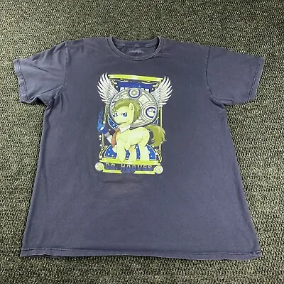 My Little Pony Dr. Hooves Cartoon TV Movie XL Blue T-Shirt Retro Sun Fade Shirt • $20.40