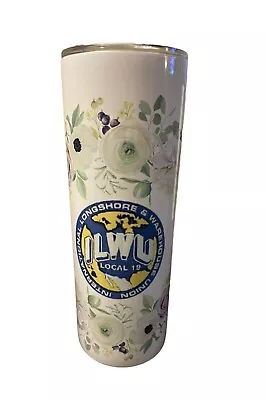 ILWU Tumbler Flowers • $24.99