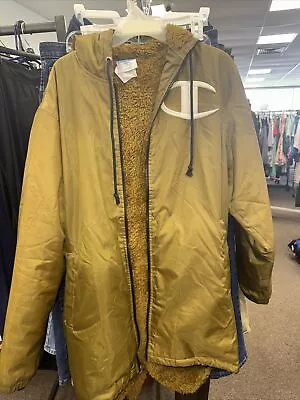 Champion LIFE Men's Stadium Jacket Imperial Gold/White • $45